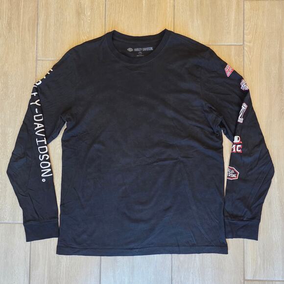 Harley-Davidson Rad to the Bone Skeleton Graphic Long Sleeve Shirt L Slim - Picture 1 of 7